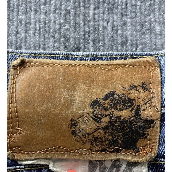 PRPS Bruised Never Broken Jeans 33 Mens Blue USA Cotton‎ Selvedge Baggy Loose - Picture 12 of 16